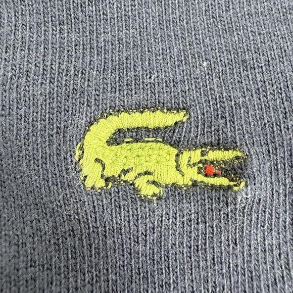 LACOSTE Izod Vintage Multicolour Rugby Long Sleeve Polo Shirt Men’s Size Large - Picture 6 of 8